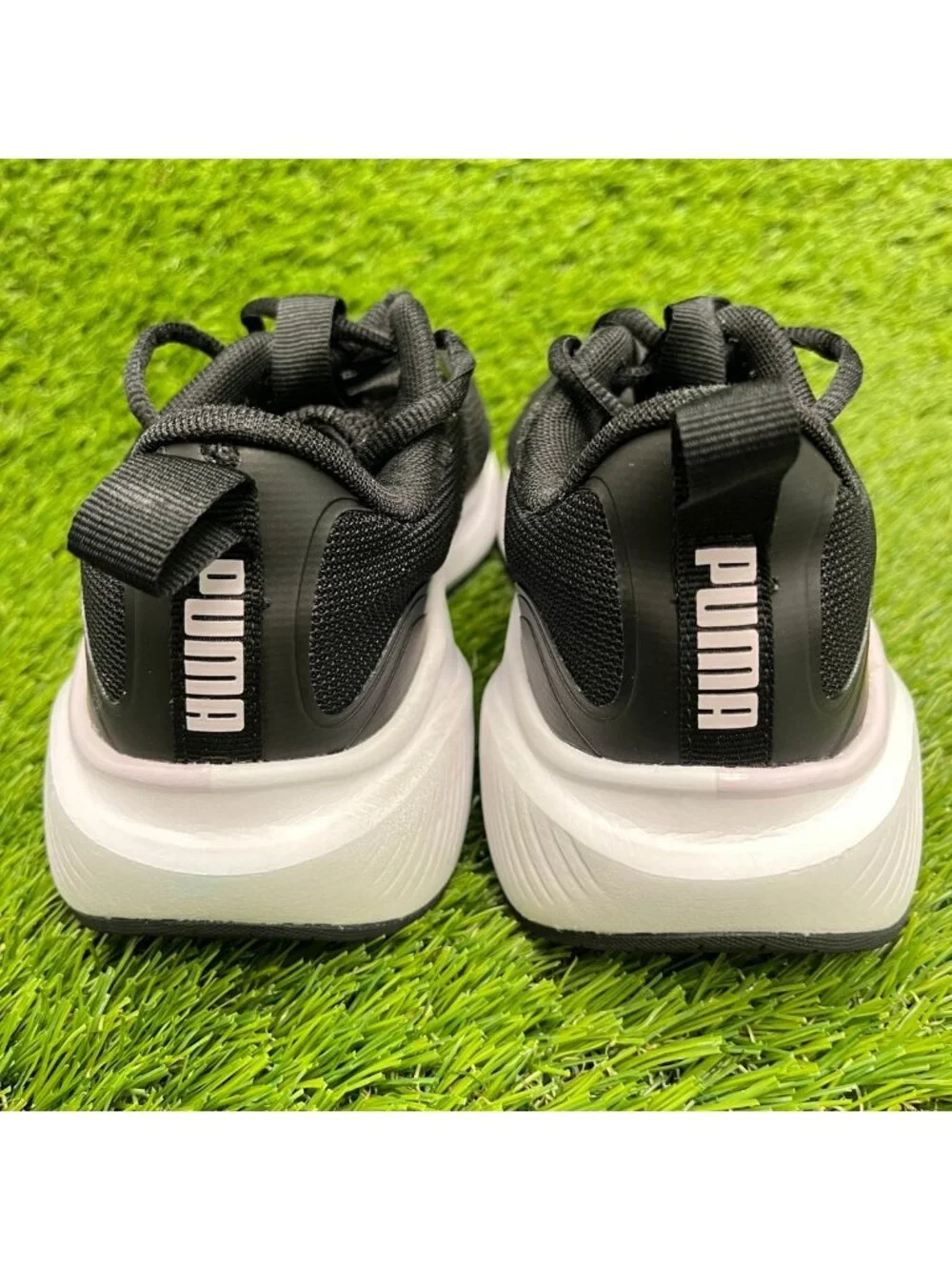 Puma Skyrocket Womens Size 7 Black White Athletic Running Walking Shoes Sneakers